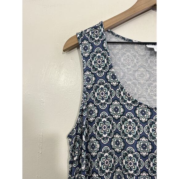 Boho Garden Resort Artsy Eclectic Dress 1X Plus Medallion Print Flowy Maximalist - Picture 3 of 14